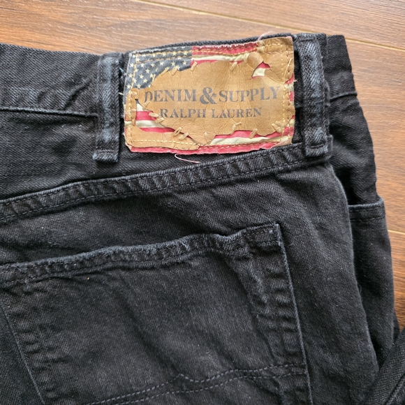 Ralph Lauren Denim And Supply Men's Black Straight Jeans - Picture 2 of 8